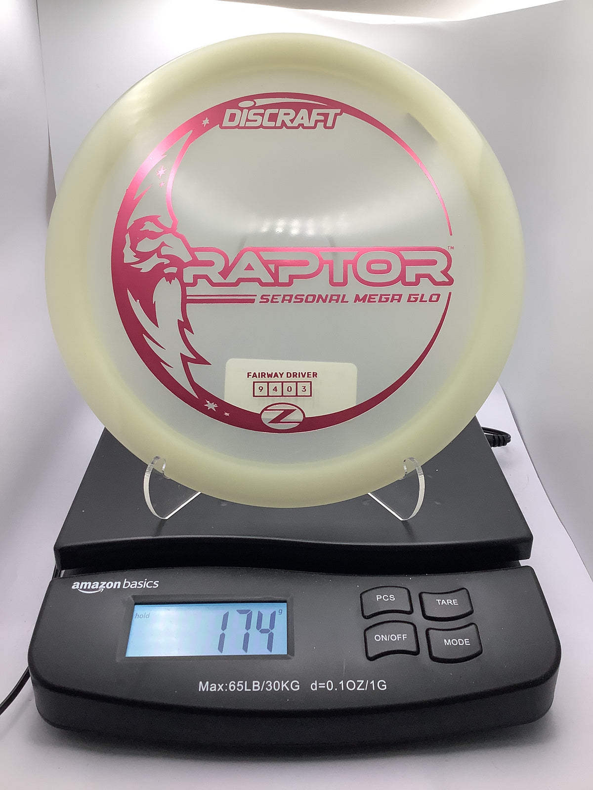 Discraft Seasonal Mega Glo Raptor