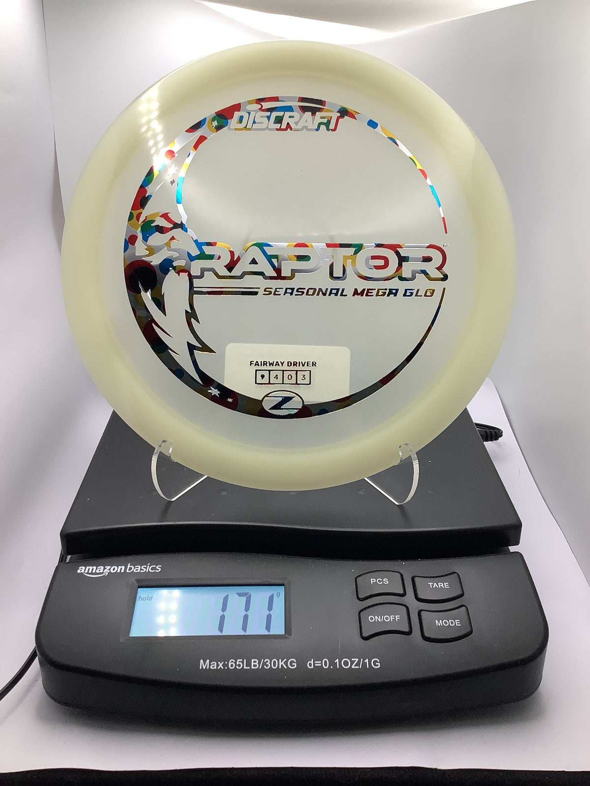 Discraft Seasonal Mega Glo Raptor