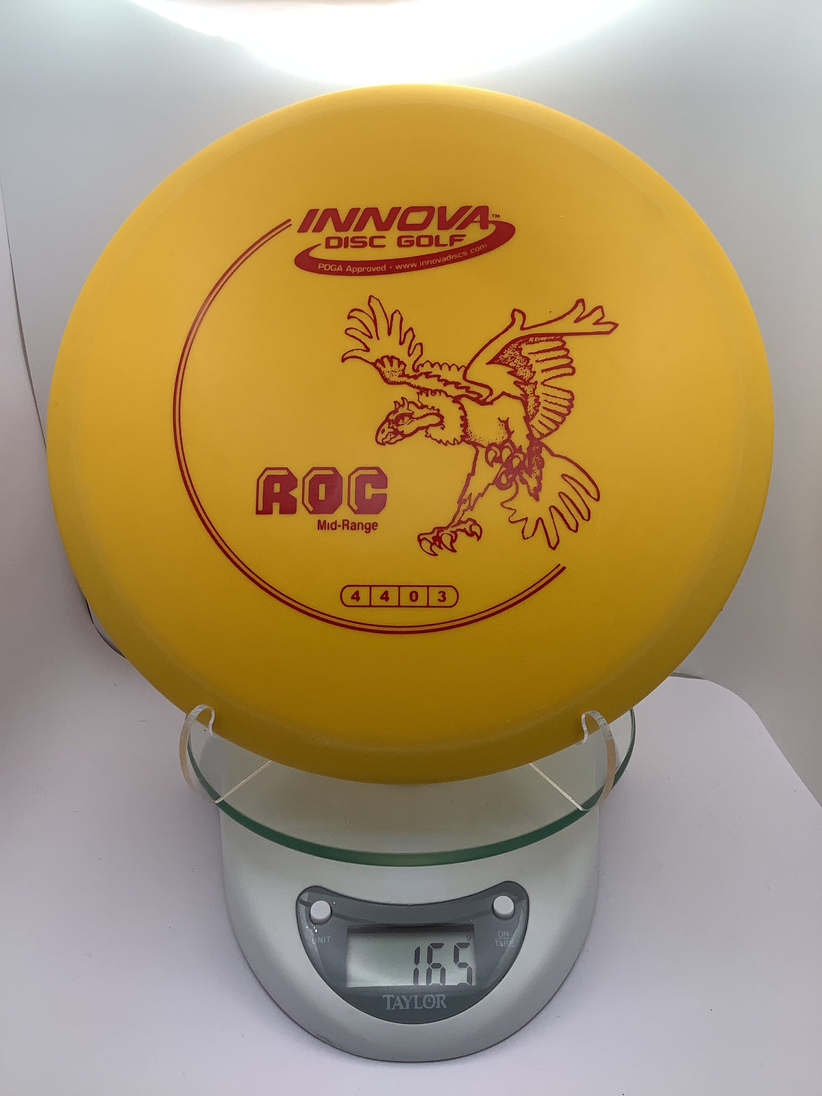 Yellow F3 Innova Roc Innova DX Roc – Woodland Valley Disc Golf